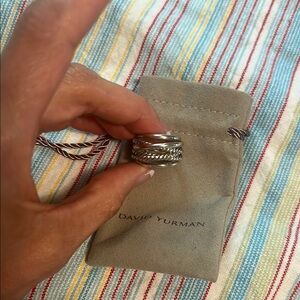 David Yurman Silver Rope Ring